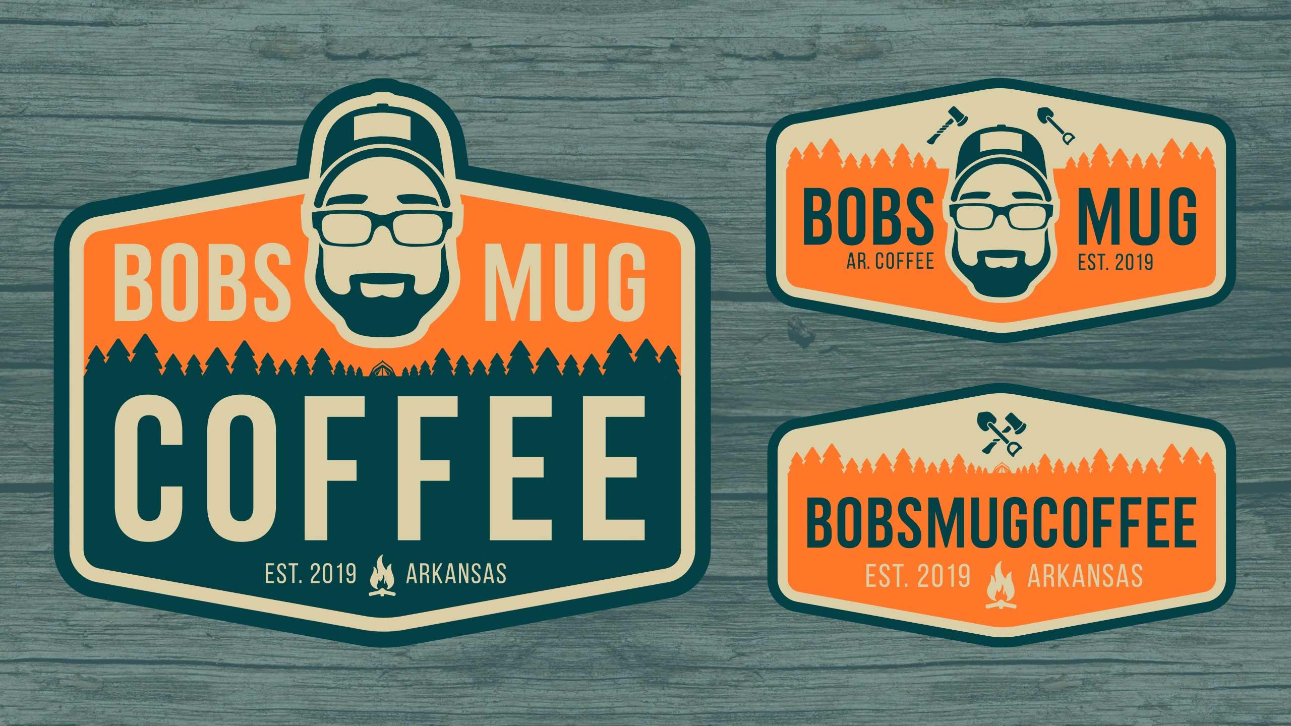 Brand Identity, Logo Design, Bobs Mug Coffee