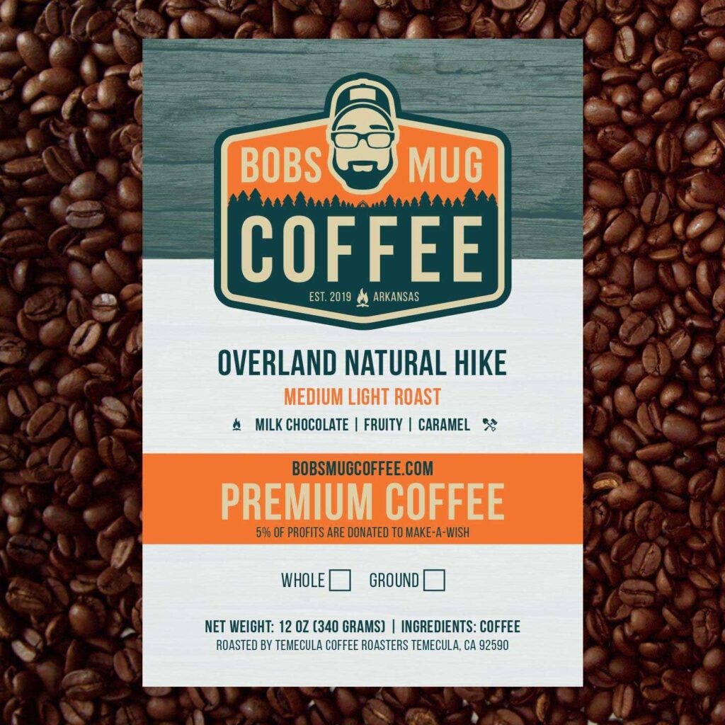 Bobs Mug Coffee Package Design Label Design