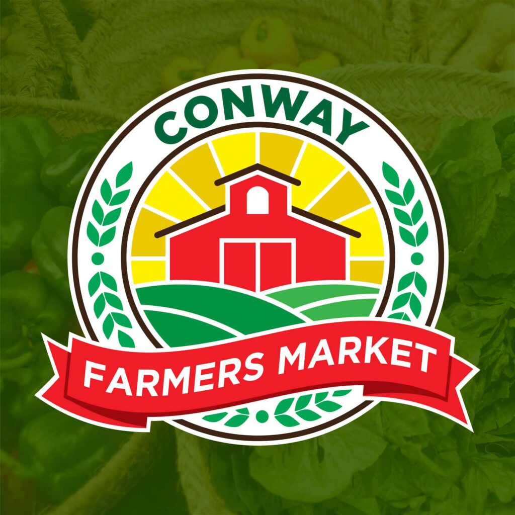 Conway Farmers Market brand identity seal.